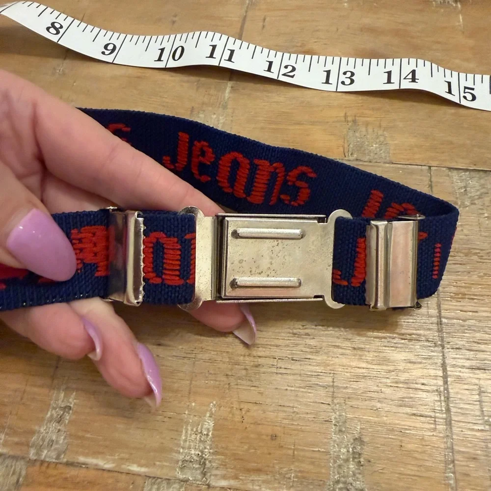 VTG Little Boy Blue and Red Jeans Belt